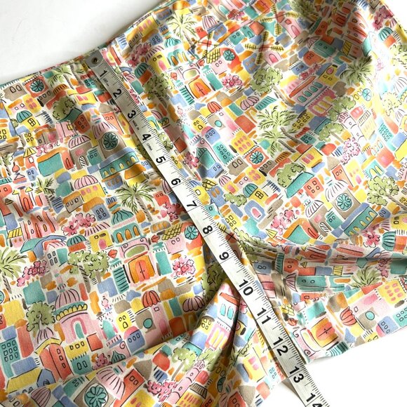 Talbots Women's Stretch 14 Petite Printed Cropped Pants - Picture 12 of 16